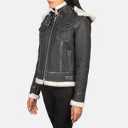 
Fiona Hooded Chaqueta de Doble Faz Shearling para Mujer – alternate product view 2