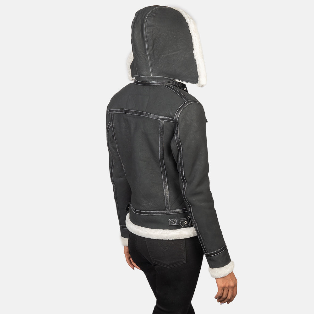 
Fiona Hooded Chaqueta de Doble Faz Shearling para Mujer – alternate product view 5