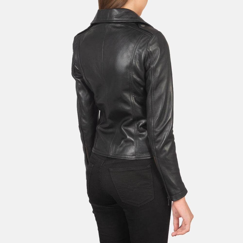 Flashback Chaqueta Biker de Cuero para Mujer – Vista alternativa del producto 5