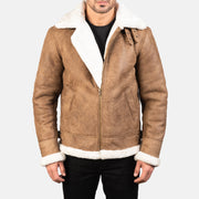 Francis B-3 Negro Cazadora Bomber de Cuero para Hombre – Vista alternativa del producto 1