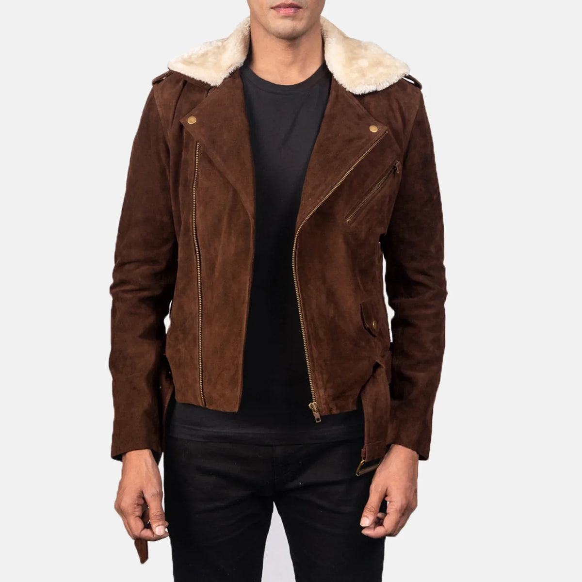 
Furton Chaqueta Biker de Cuero para Hombre – alternate product view 1