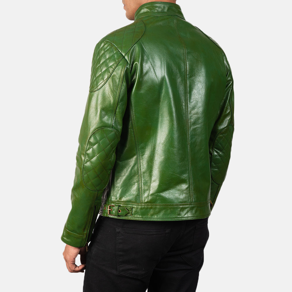 Authentic Sheepskin Burnishing with Burnishing Finish Grain Texture &amp; Heavy-Duty Seam Stitching Detail