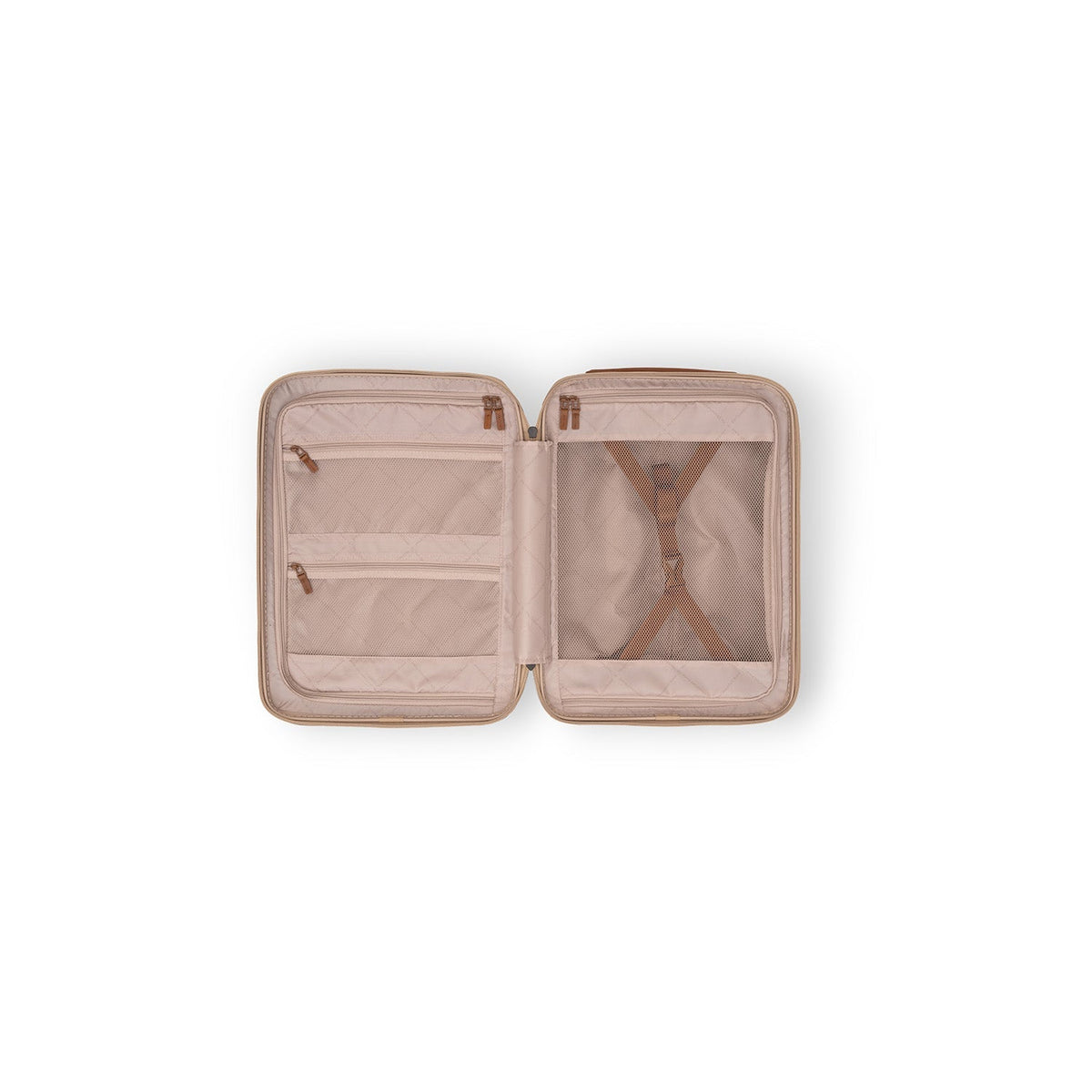 
Vista de detalle of Classic Collar & Heavy-Duty Zipper Hardware on Hand Luggage Suitcase Front Pocket Zuna para Mujer para Mujer