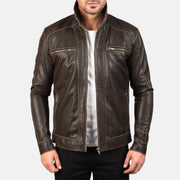 
Detalle artesanal del bajo en Hudson Black Leather Biker Jacket