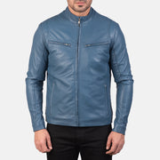 Ionic Chaqueta Biker de Cuero para Hombre – Vista alternativa del producto 4