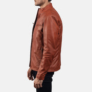 Ionic Chaqueta Biker de Cuero para Hombre – Vista alternativa del producto 6