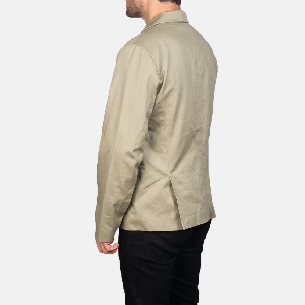 Authentic Poly-Cotton Grain Texture & Heavy-Duty Seam Stitching Detail