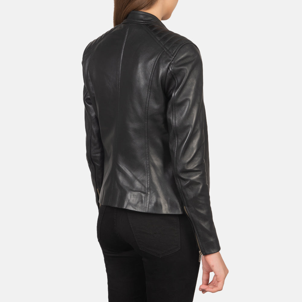 
Kelsee Chaqueta Biker de Cuero para Mujer – alternate product view 5