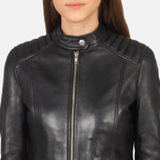
Kelsee Chaqueta Biker de Cuero para Mujer – alternate product view 6