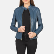 
Kelsee Chaqueta Biker de Cuero para Mujer – alternate product view 1