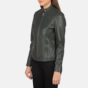 
Kelsee Chaqueta Biker de Cuero para Mujer – alternate product view 2