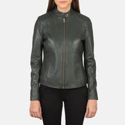 
Kelsee Chaqueta Biker de Cuero para Mujer – alternate product view 4