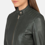 
Kelsee Chaqueta Biker de Cuero para Mujer – alternate product view 6