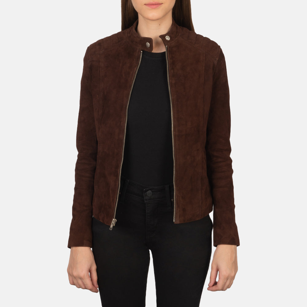 
Kelsee Chaqueta Biker de Cuero para Mujer – alternate product view 1