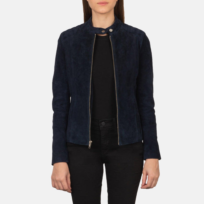 Kelsee Chaqueta Biker de Cuero para Mujer