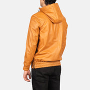 Kenton Hooded Chaqueta de Cuero para Hombre – Vista alternativa del producto 5