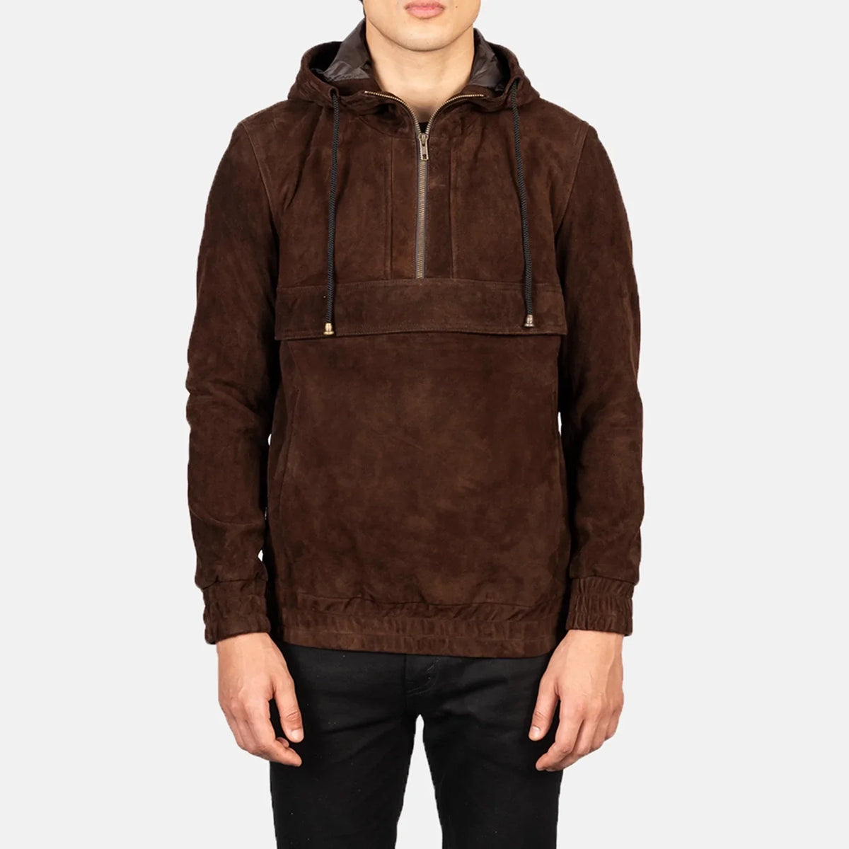 Kenton Hooded Chaqueta de Cuero para Hombre – Vista alternativa del producto 4