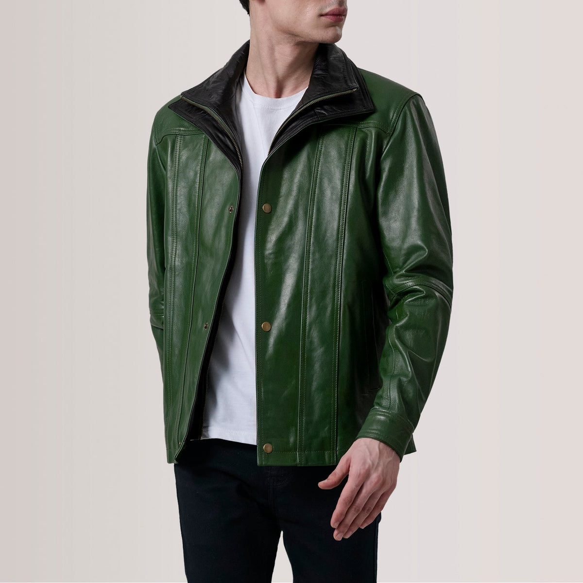 Klen Chaqueta de Cuero para Hombre – Vista alternativa del producto 1