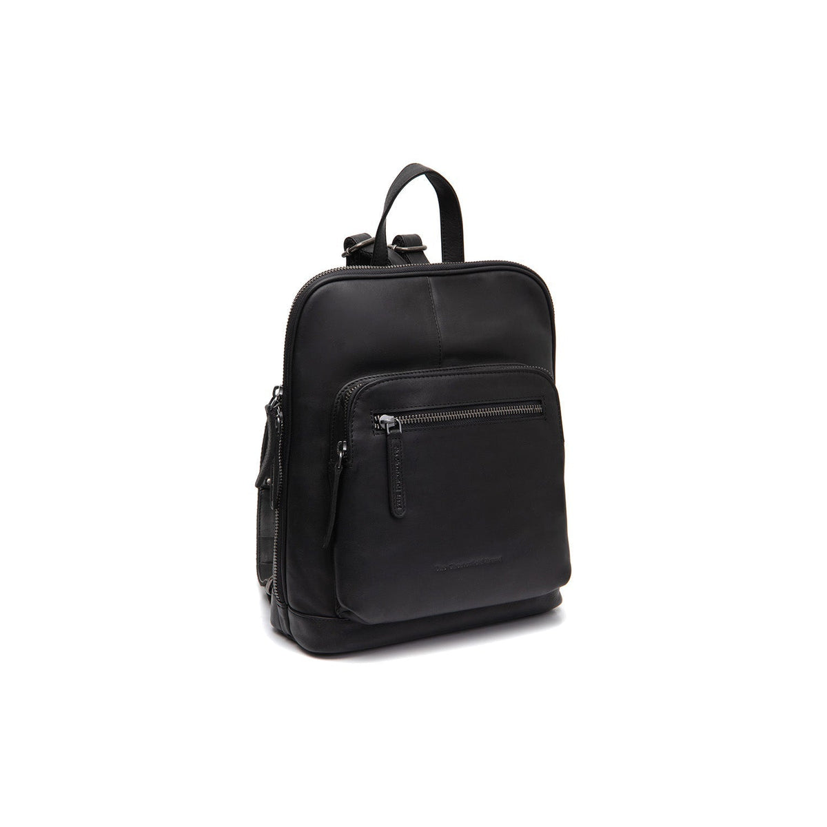 Floran Full-Grain Leather Backpack para Mujer in Classic 100% Full-Grain Leather - Full Exterior Front Profile View | Comprar online