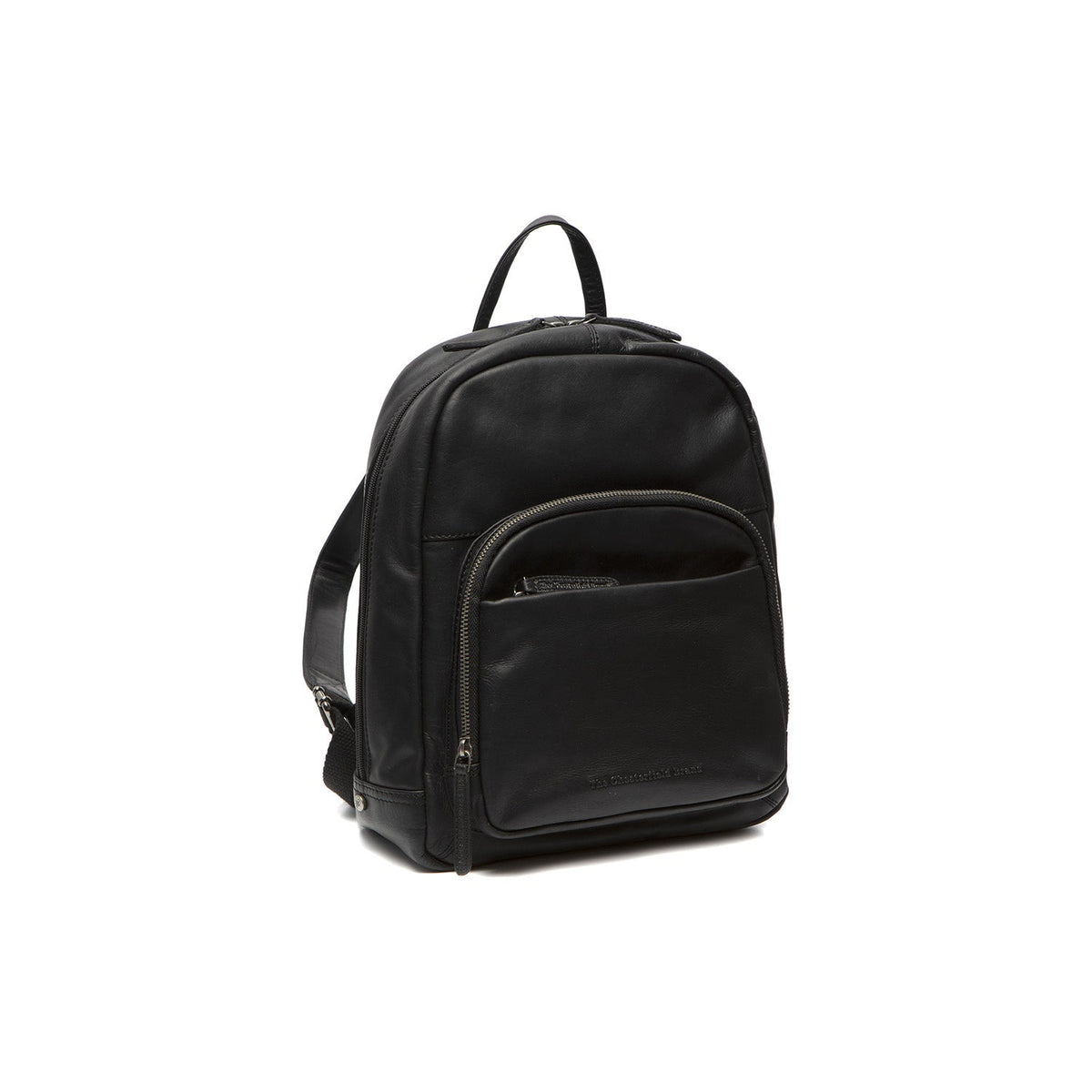 Santana Full-Grain Leather Backpack para Mujer in Tan 100% Full-Grain Leather - Full Exterior Front Profile View | Comprar online