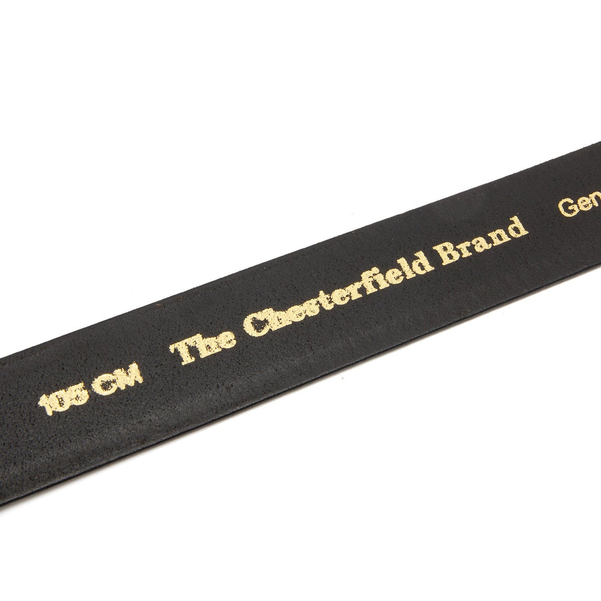 
Manovo Cuero Flor Integral Belt para Hombre - Perfil lateral estructurado con profundidad de fuelle