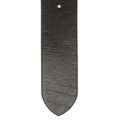 Solid Antique Brass Hardware &amp; Heavy-Duty Dual Zipper Detail on Morrison Full-Grain Cinturón de Cuero para Hombre