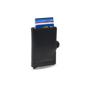 Baldwin Full-Grain Leather Card Holder para Mujer in Classic 100% Full-Grain Leather - Full Exterior Front Profile View | Comprar online