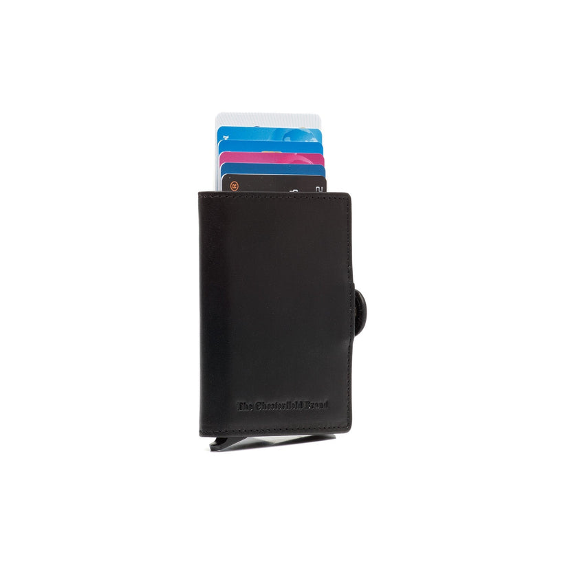 Lagos Cuero flor integral Card Holder para Mujer