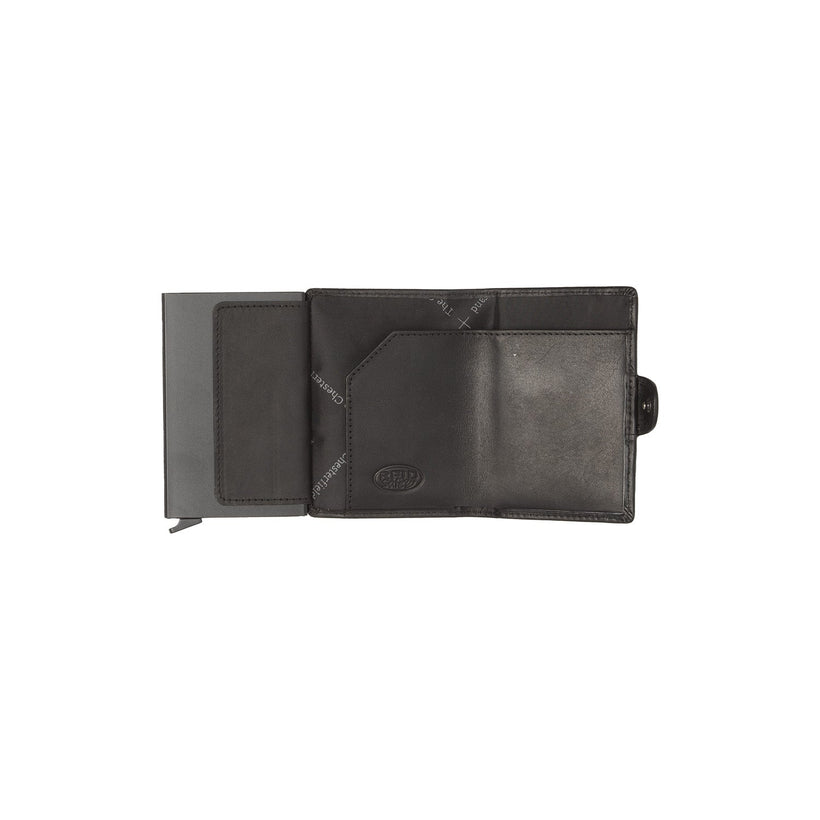 Lagos Cuero flor integral Card Holder para Mujer