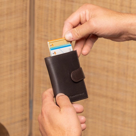 Leipzig Full-Grain Leather Card Holder para Mujer – Vista alternativa del producto 2