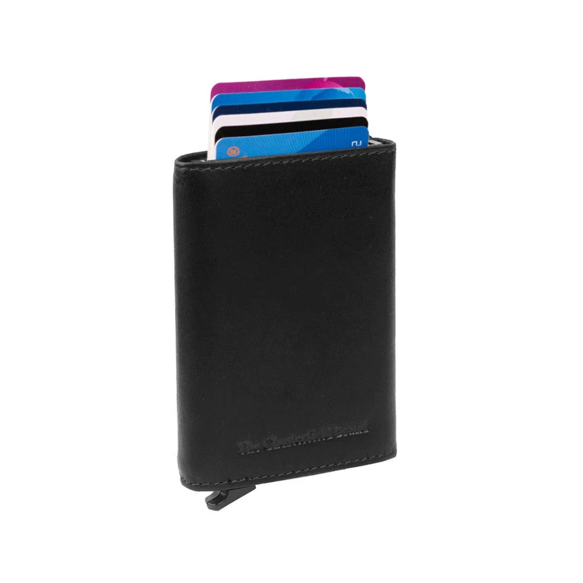 Palma Full-Grain Leather Card Holder para Mujer in Classic 100% Full-Grain Leather - Full Exterior Front Profile View | Comprar online