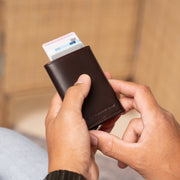 Palma Full-Grain Leather Card Holder para Mujer – Vista alternativa del producto 2