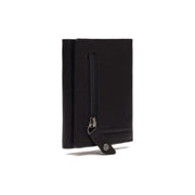 
Solid Antique Brass Hardware & Heavy-Duty Dual Zipper Detail on Paris Cuero Flor Integral Tarjetero