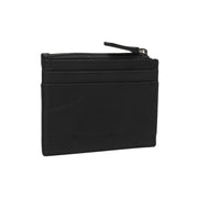 Leather Card Wallet para Mujer in Classic 100% Full-Grain Leather - Full Exterior Front Profile View | Comprar online