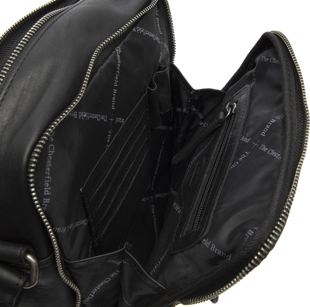 
Classic 100% Full-Grain leather Bag - Perspectiva trasera con correas de cuero reforzadas