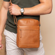 Anzora Full-Grain Leather Crossbody Bag para Hombre – Vista alternativa del producto 2