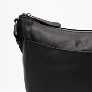 Classic 100% Full-Grain leather Bag - Rear Perspective Showing Reinforced Leather Straps &amp; Stitching