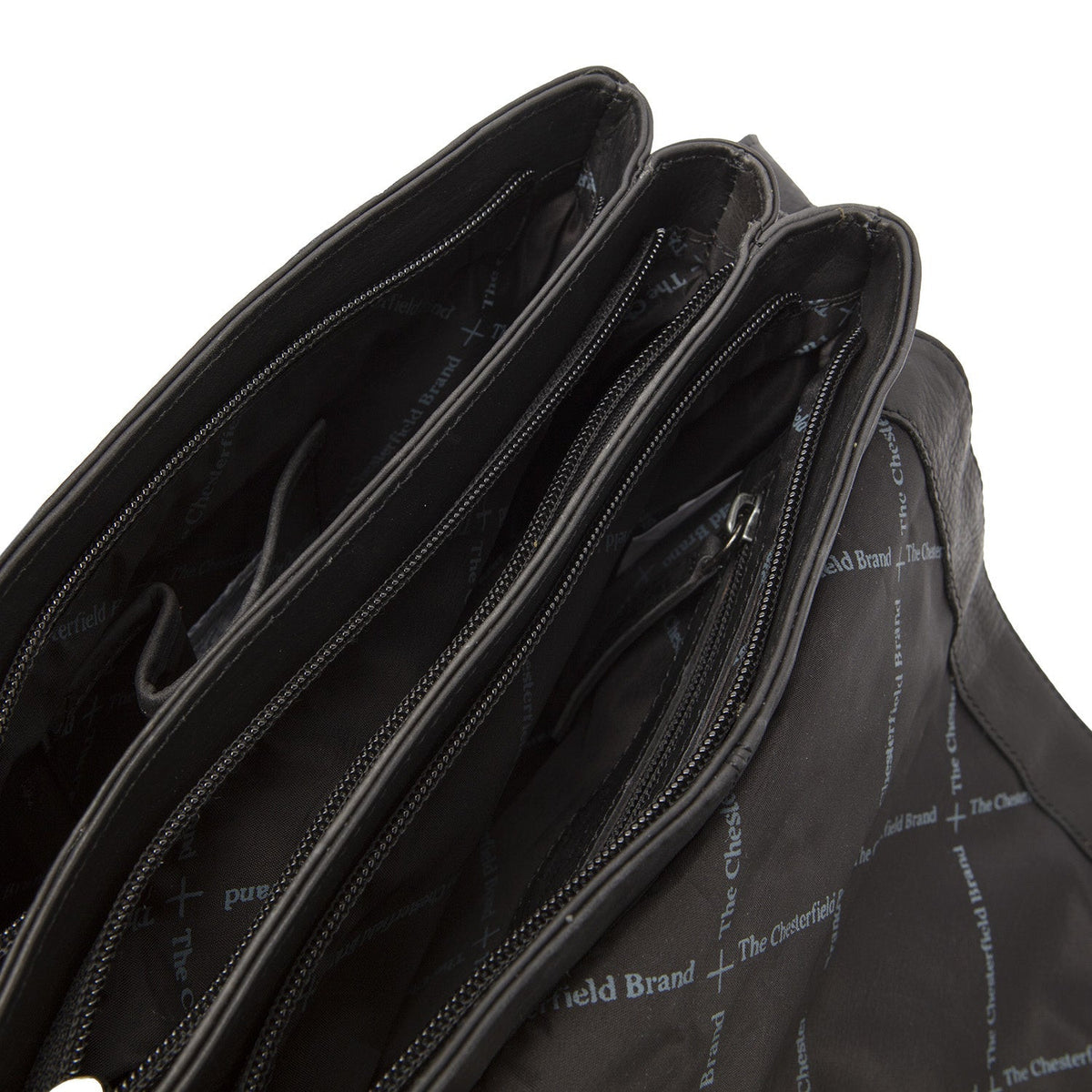 
Classic 100% Full-Grain leather Bag - Perspectiva trasera con correas de cuero reforzadas