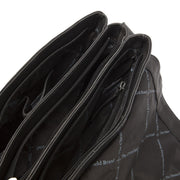 
Classic 100% Full-Grain leather Bag - Perspectiva trasera con correas de cuero reforzadas
