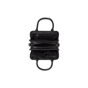 
Vista de detalle of Classic Collar & Heavy-Duty Zipper Hardware on Ezra Bolso de mano de cuero flor