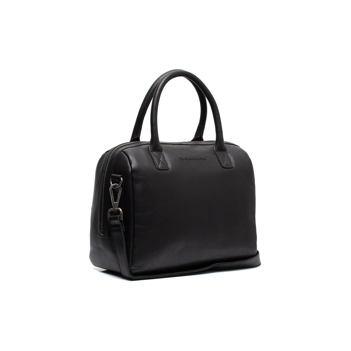 Langton Full-Grain Leather Handbag para Mujer in Classic 100% Full-Grain Leather - Vista frontal y silueta a medida | Comprar online