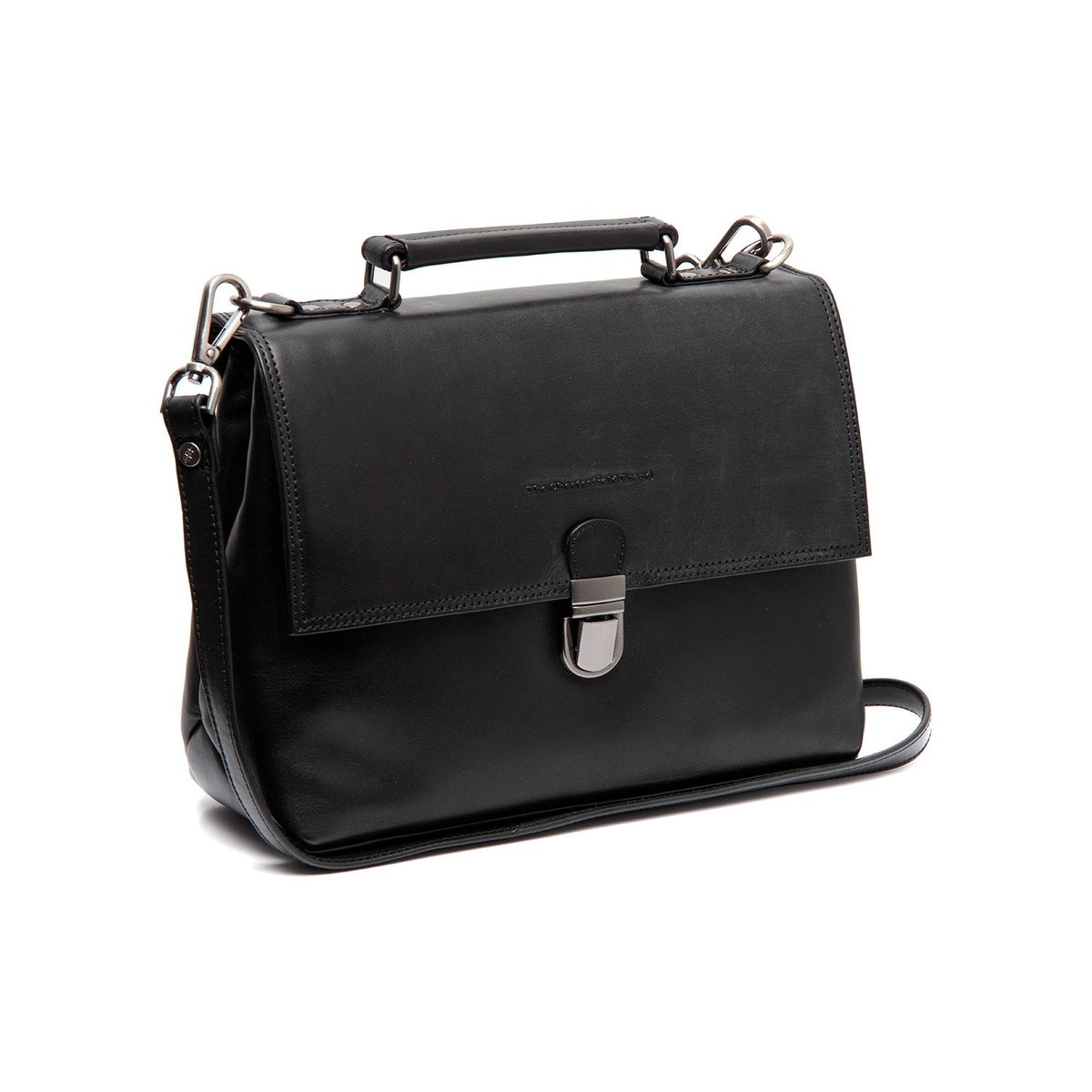 Renata Full-Grain Leather Handbag para Mujer in Classic 100% Full-Grain Leather - Vista frontal y silueta a medida | Comprar online