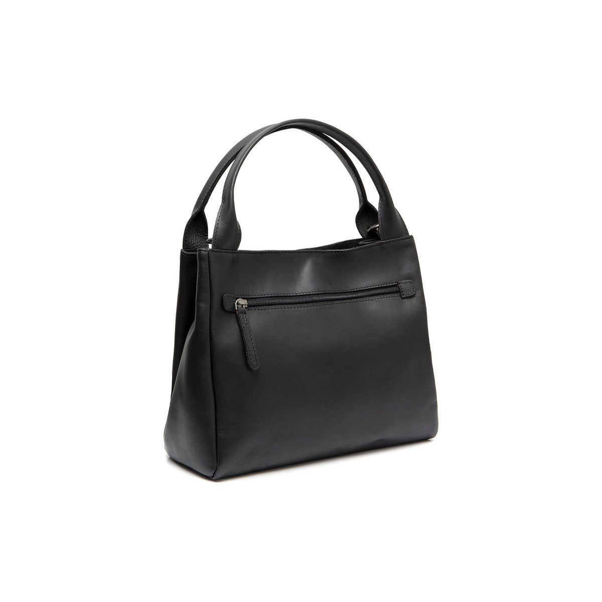
Tailored Rib Cuffs & Hem Craftsmanship Construction Detail on Tenara Bolso de mano de cuero flor