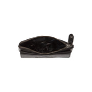 Violette Full-Grain Leather Key Case para Mujer - Vista de perfil lateral con corte ergonómico de manga