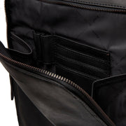 Solid Antique Brass Hardware &amp; Heavy-Duty Dual Zipper Detail on Jasper Full-Grain Leather Laptop Backpack para Mujer