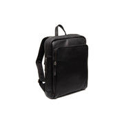 Jasper Full-Grain Leather Laptop Backpack para Mujer in Classic 100% Full-Grain Leather - Full Exterior Front Profile View | Comprar online
