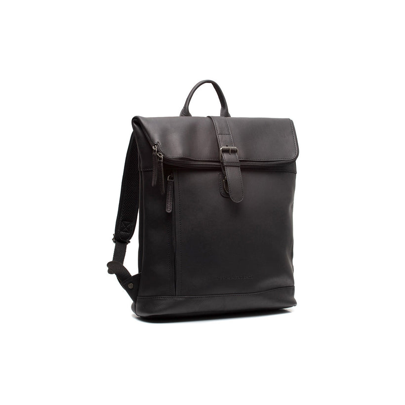 Larsson Full-Grain Leather Laptop Backpack in Classic 100% Full-Grain Leather - Full Exterior Front Profile View | Buy Online