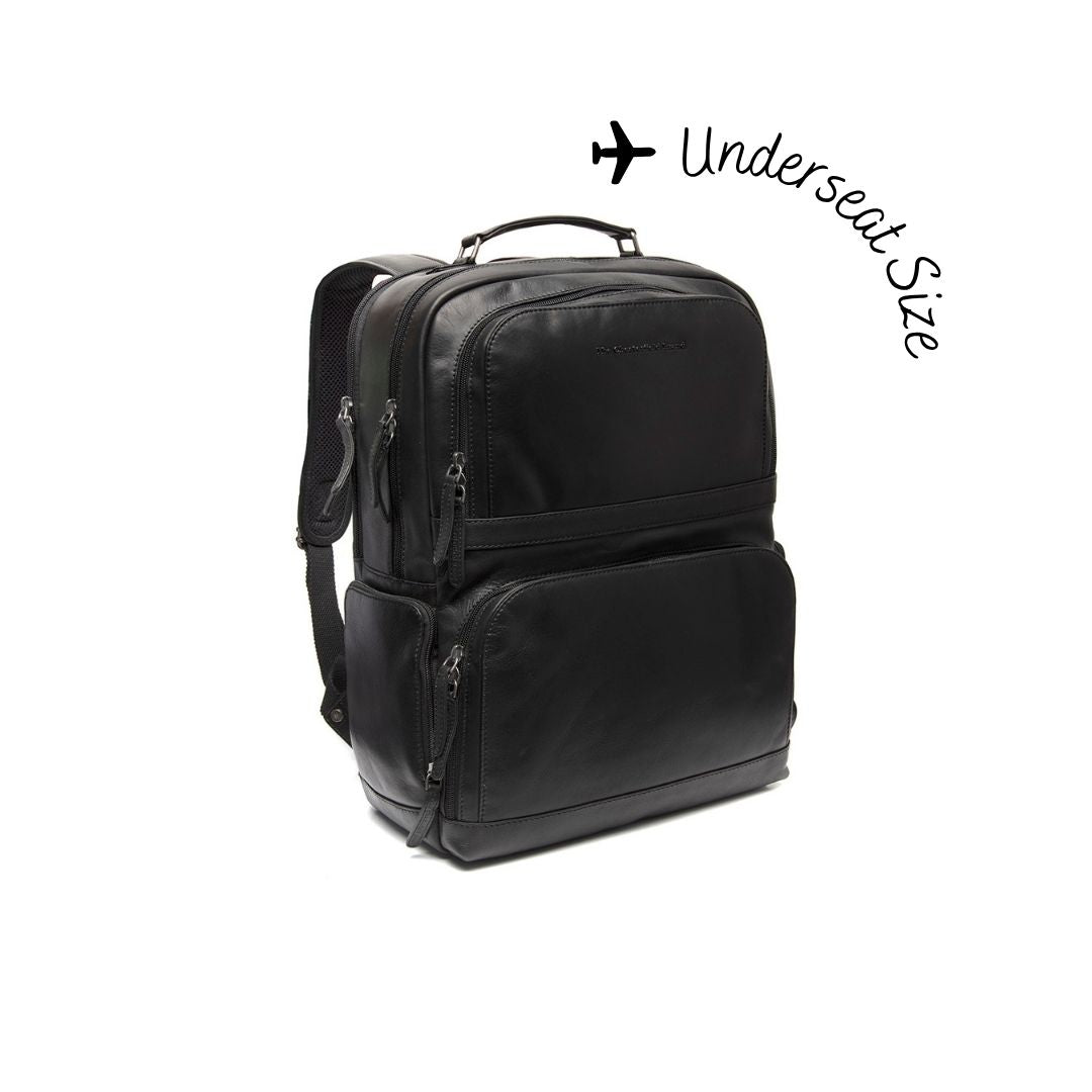 
Lennox Mochila de cuero flor para portátil en clásico 100% cuero flor integral - Full Exterior Vista frontal y silueta entallada | Comprar online