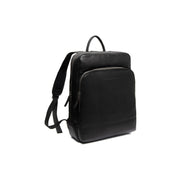 Nicola Full-Grain Leather Laptop Backpack para Mujer in Classic 100% Full-Grain Leather - Full Exterior Front Profile View | Comprar online