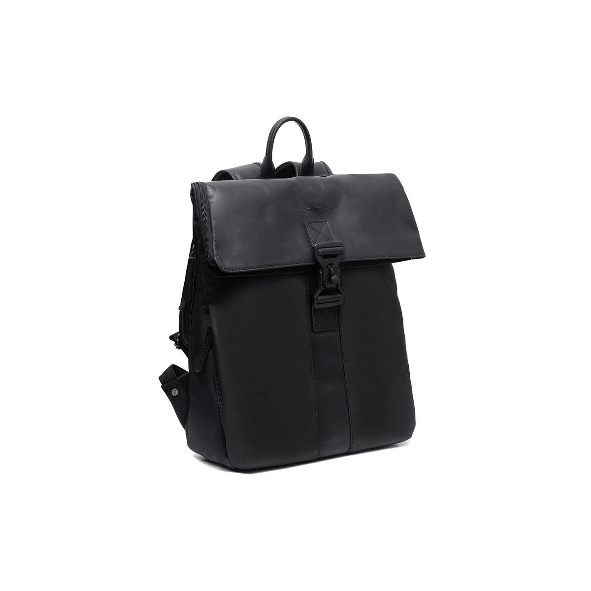 Trondheim Full-Grain Leather Laptop Backpack para Mujer in Classic 100% Full-Grain Leather - Full Exterior Front Profile View | Comprar online